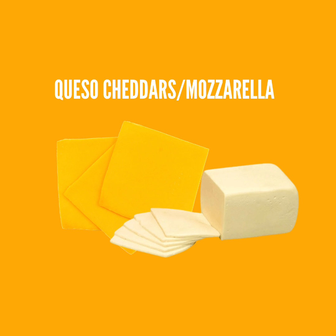 Extra Queso Cheddars o Mozzarella